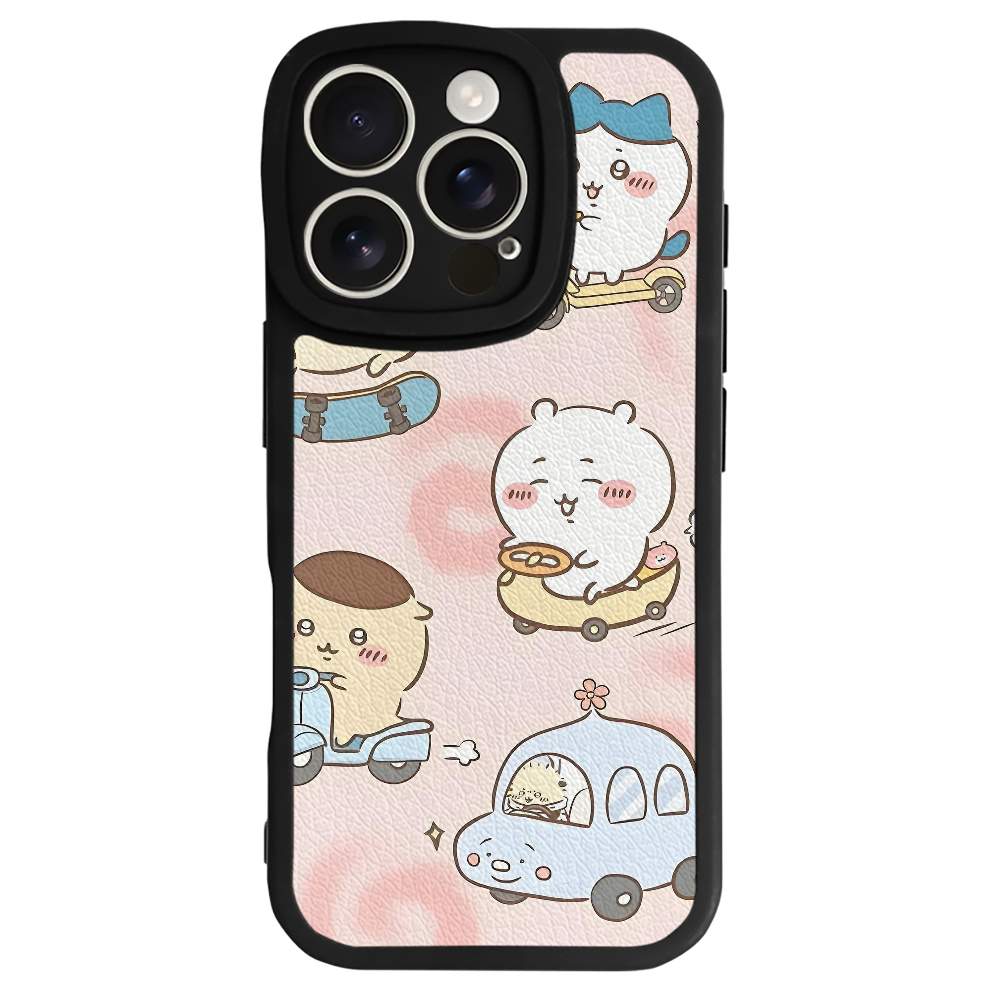 （画像用） ちいかわ Chii-kawa 【iPhone 16シリーズ対応】シリコンスマホケース（レザー調） 材質：シリコン